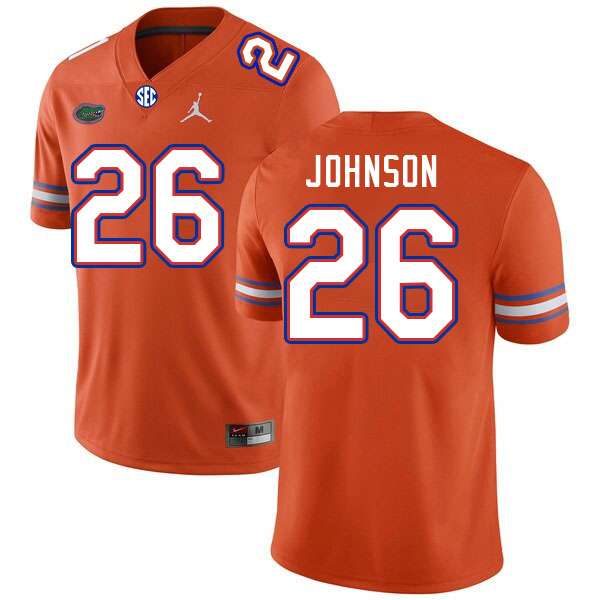 Men #26 Dijon Johnson Florida Gators College Football Jerseys Stitched Sale-Orange